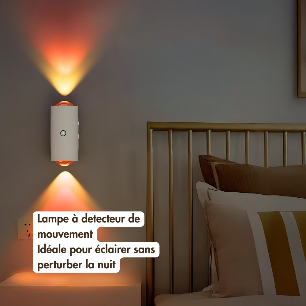Lampe Murale Intelligente avec Détecteur de Mouvement et Ambiance Multicolore