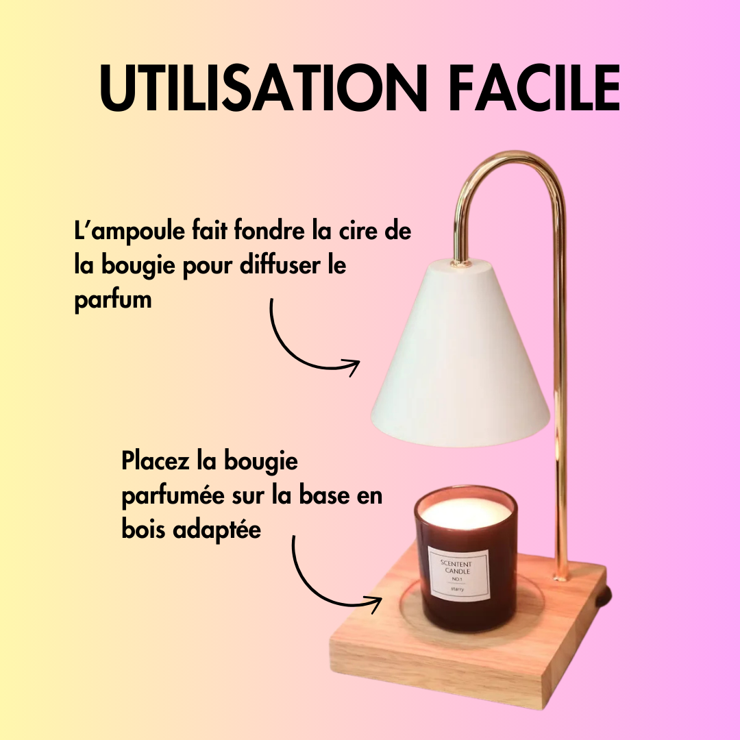 Lampe chauffante pour bougies parfumées