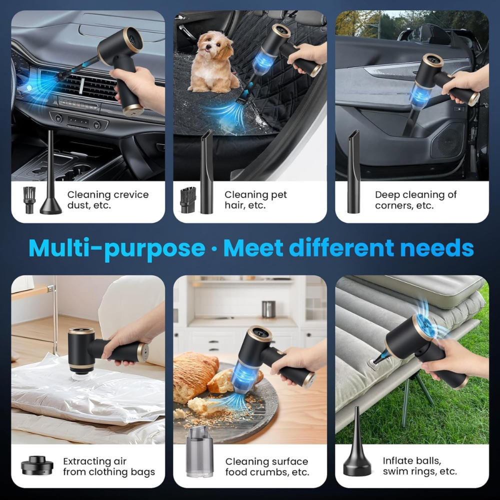 Aspirateur Portable Sans Fil – Puissance 12000Pa
