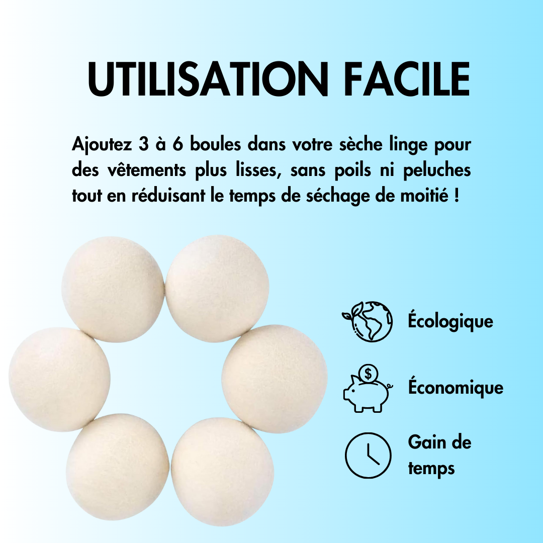 Boules de séchage en laine Nature Dry ™