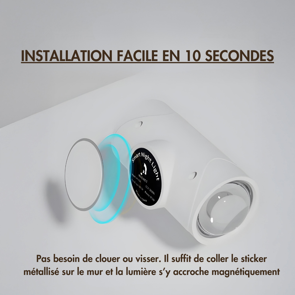 Lampe Murale Intelligente avec Détecteur de Mouvement et Ambiance Multicolore