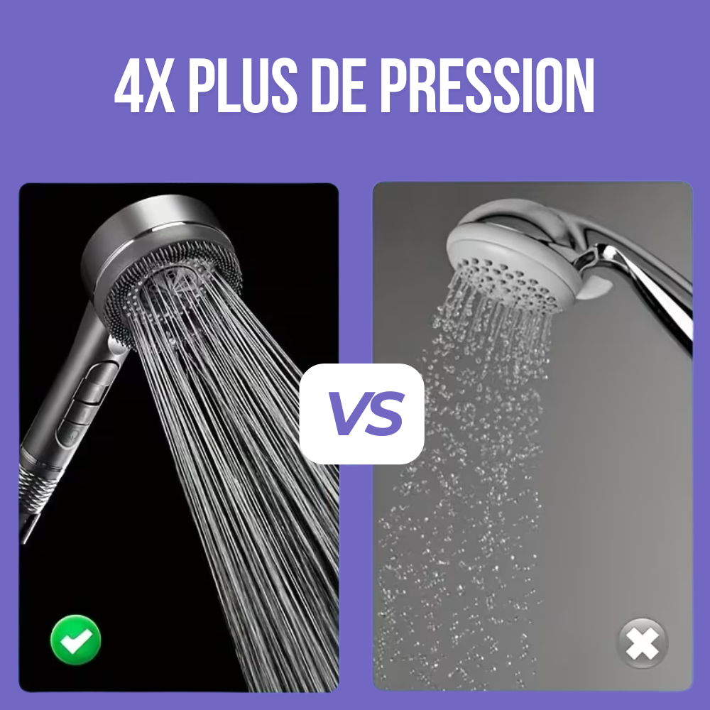 Pomme de douche haute pression filtrante