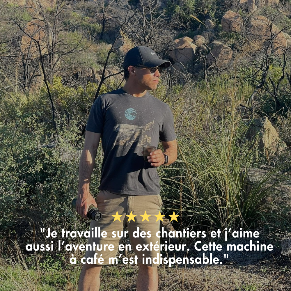 BaristaGo – La machine à café portable rechargeable haute pression