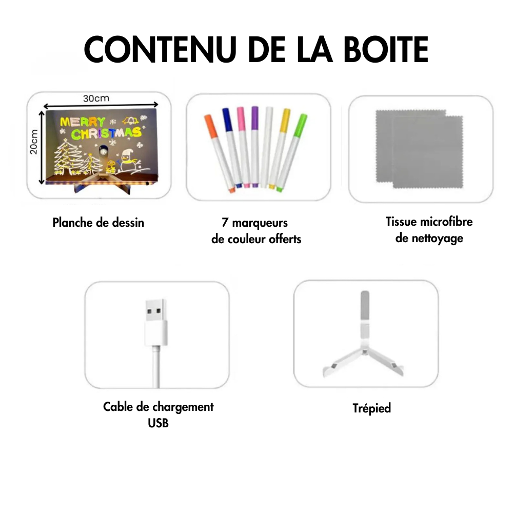 Tableau LED interactif – Donnez vie à votre créativité