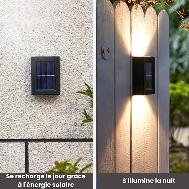 Lampes LED sans fil solaire applique murale