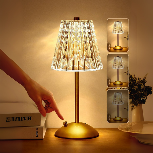 Lampe de Chevet Cristal Sans Fil