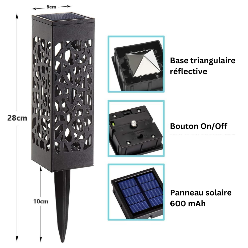 Lanternes solaires à planter