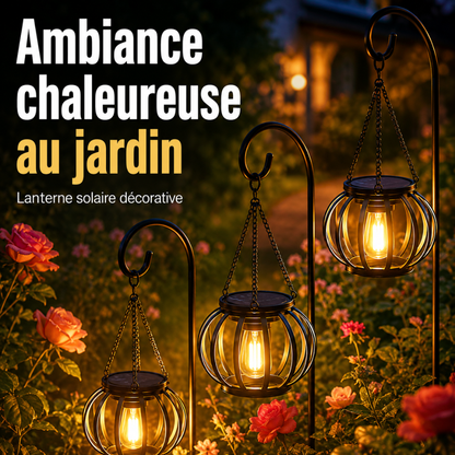 Lanterne solaire décorative – créez une ambiance chaleureuse au jardin