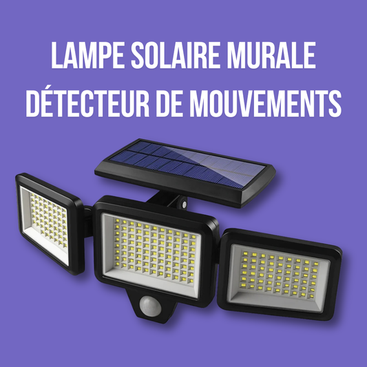 Lampe solaire murale à détecteur de mouvement
