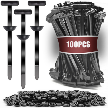 Attaches Universelles Auto Renforcées – Kit 100 Pièces