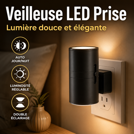 Veilleuse LED à prise – lumière douce, élégante et sans installation