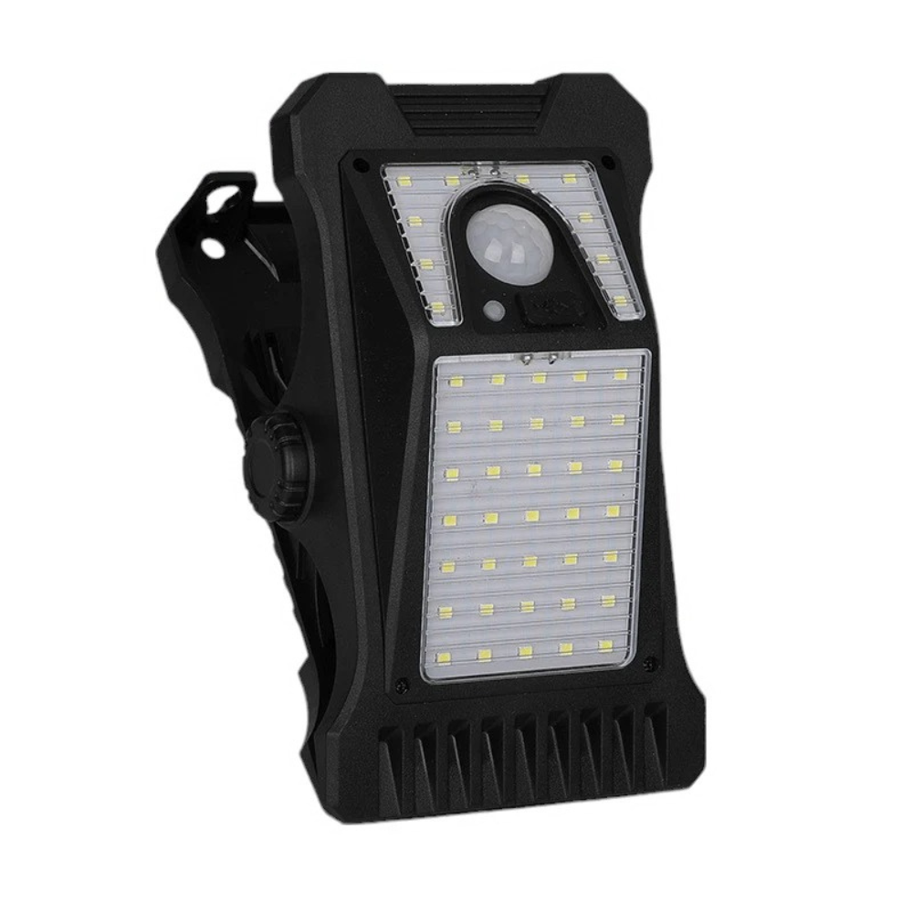 Lampe Solaire LED à Détecteur de Mouvement avec Fixation à Clip
