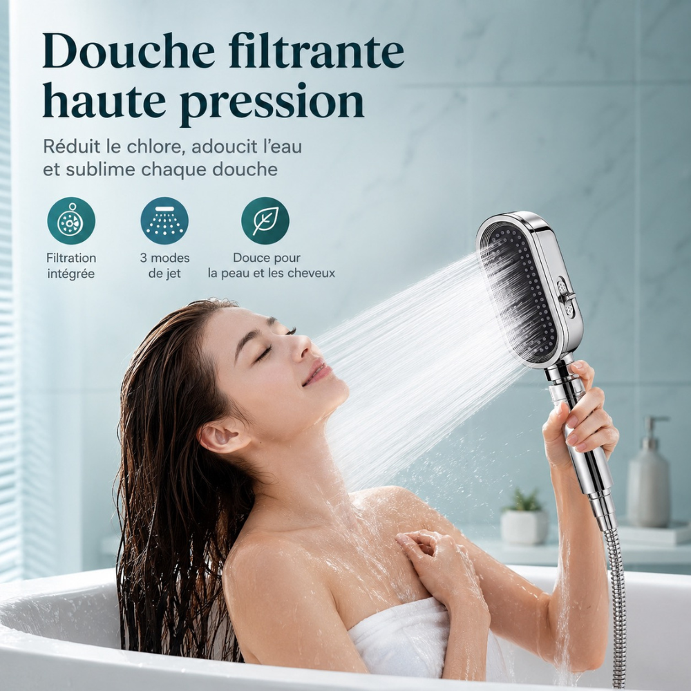 Douche filtrante haute pression