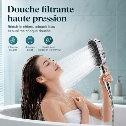 Douche filtrante haute pression