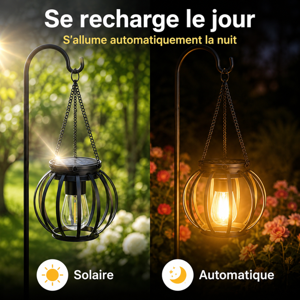 Lanterne solaire décorative – créez une ambiance chaleureuse au jardin