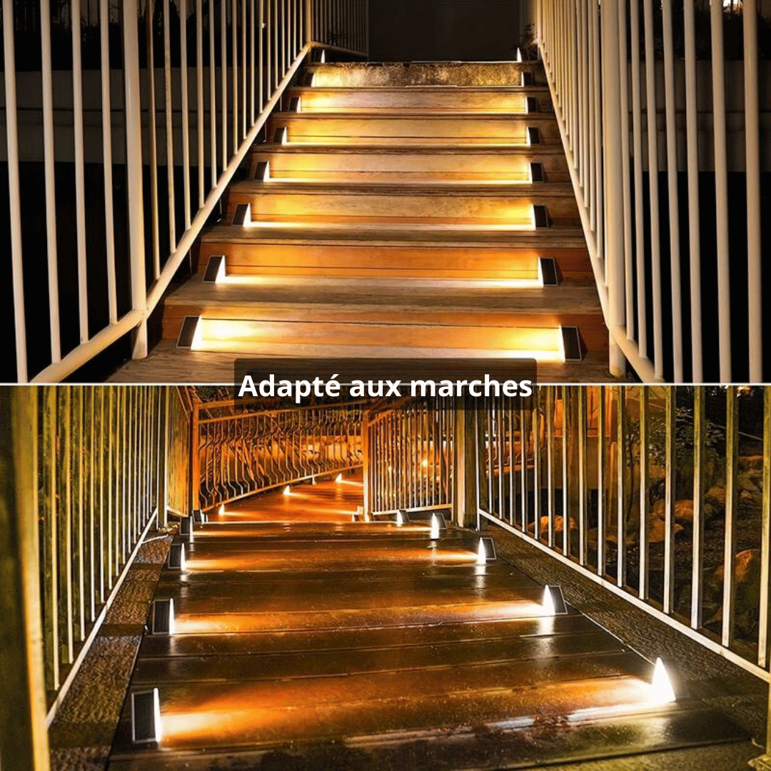 Lampes solaires pour escaliers