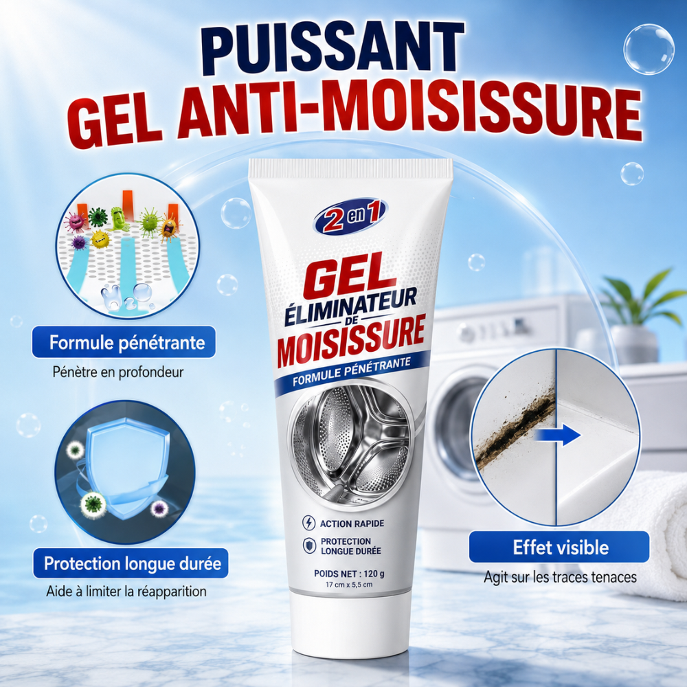 Gel Éliminateur de Moisissure 2-en-1