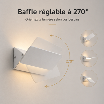 Applique murale LED réglable – design moderne intérieur / extérieur