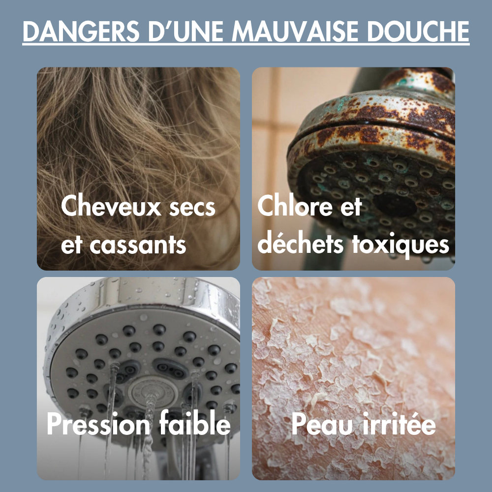MyPureva Pommeau de douche Hydro-Pure (Gris MyPureva Pommeau de douche Hydro-Pure (Gris