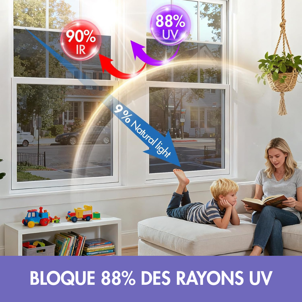Film anti-regards effet miroir – Protection et confort toute l’année