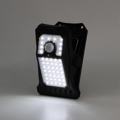 Lampe Solaire LED à Détecteur de Mouvement avec Fixation à Clip
