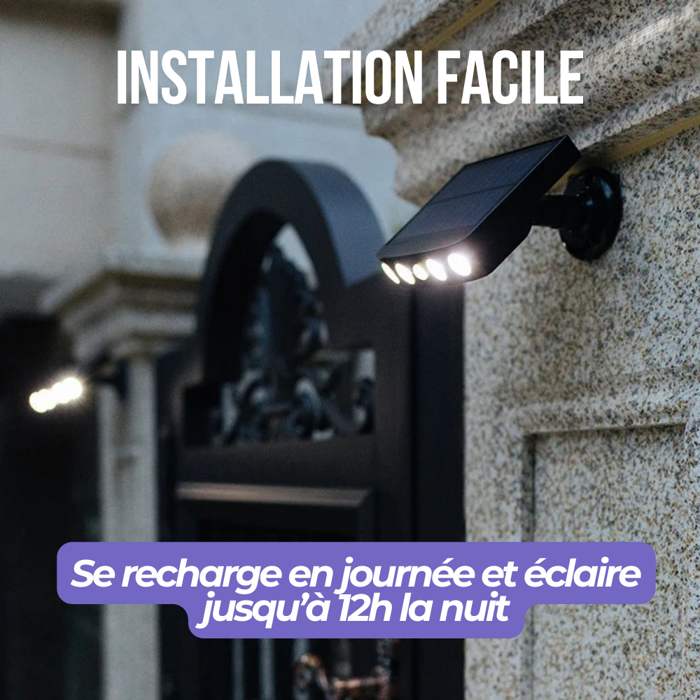 Projecteur solaire avec détecteur de mouvement