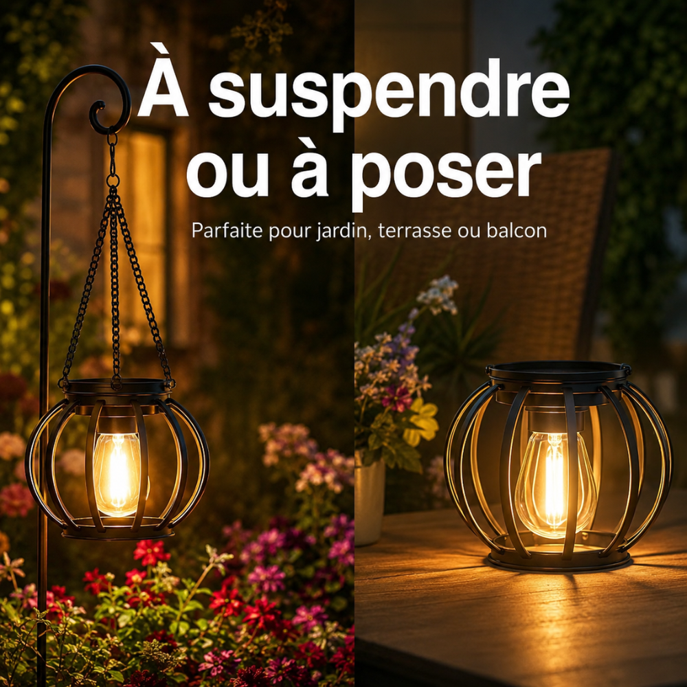 Lanterne solaire décorative – créez une ambiance chaleureuse au jardin