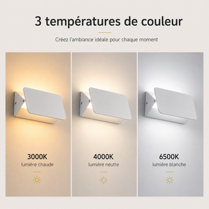 Applique murale LED réglable – design moderne intérieur / extérieur