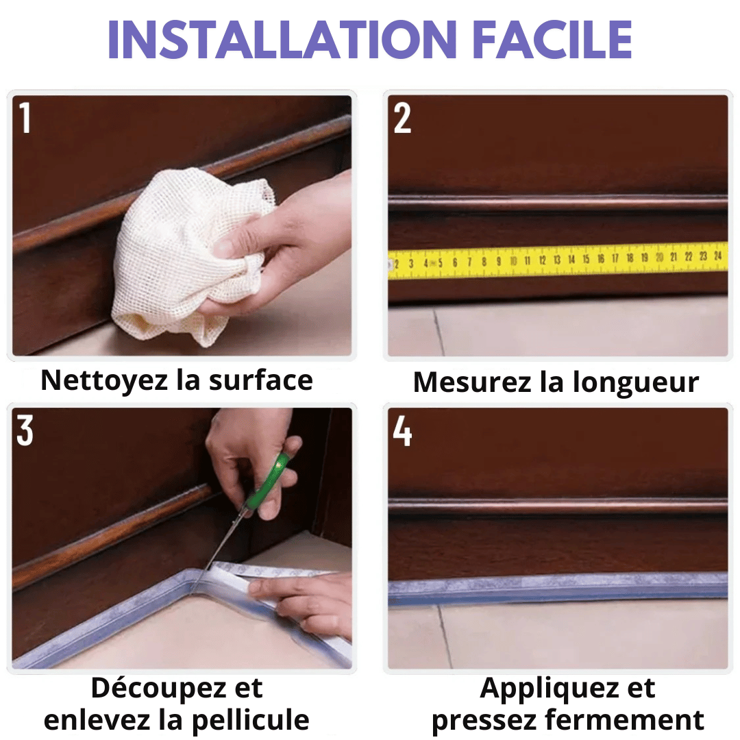 Bande ThermoStop - Transparent portes et joints