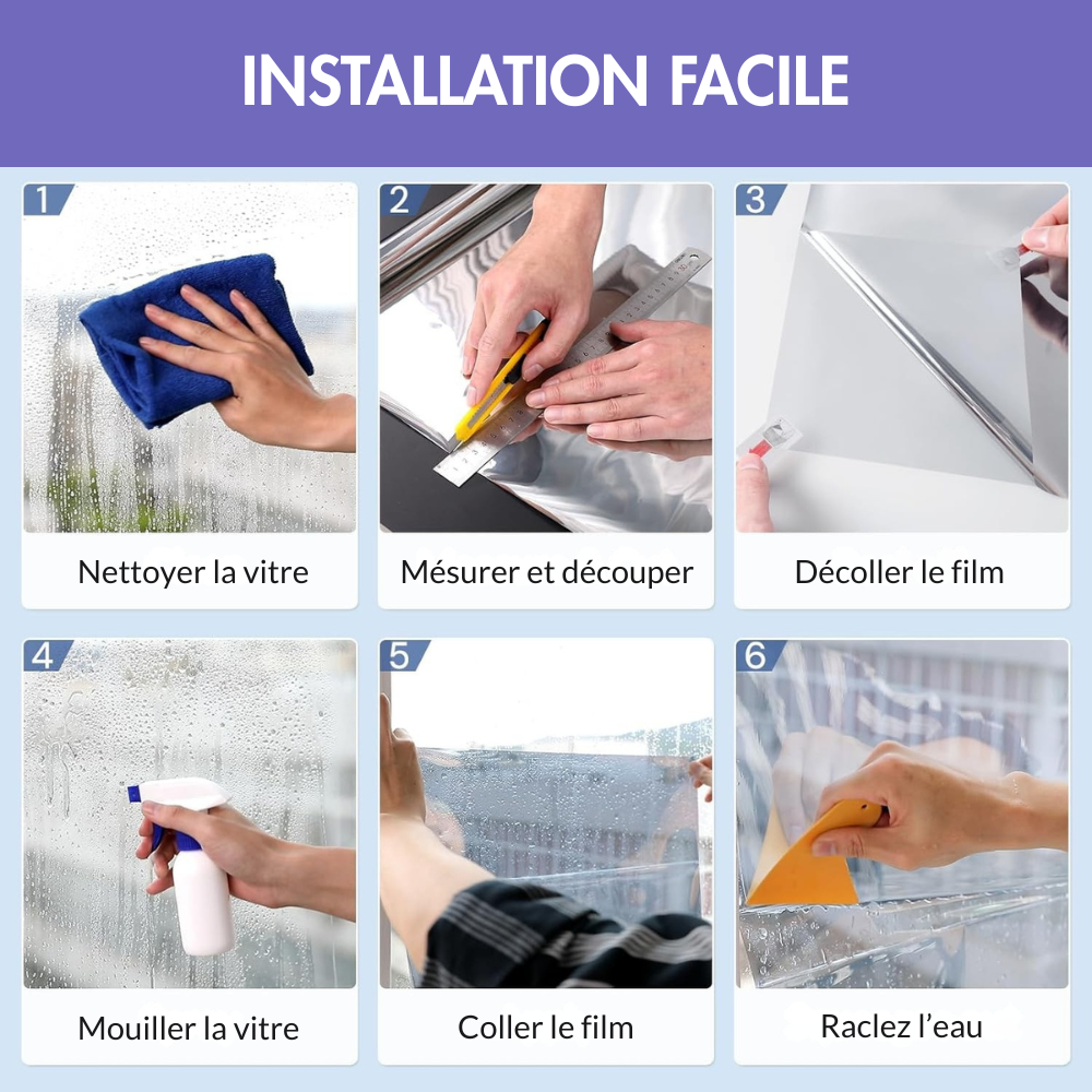 Film anti-regards effet miroir – Protection et confort toute l’année