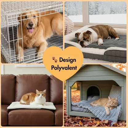 Tapis chauffant auto-thermique pour chien et chat