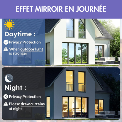 Film anti-regards effet miroir – Protection et confort toute l’année