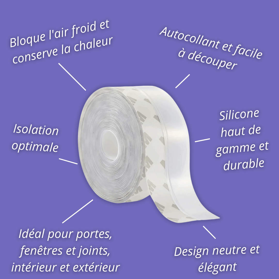 Bande ThermoStop - Transparent portes et joints