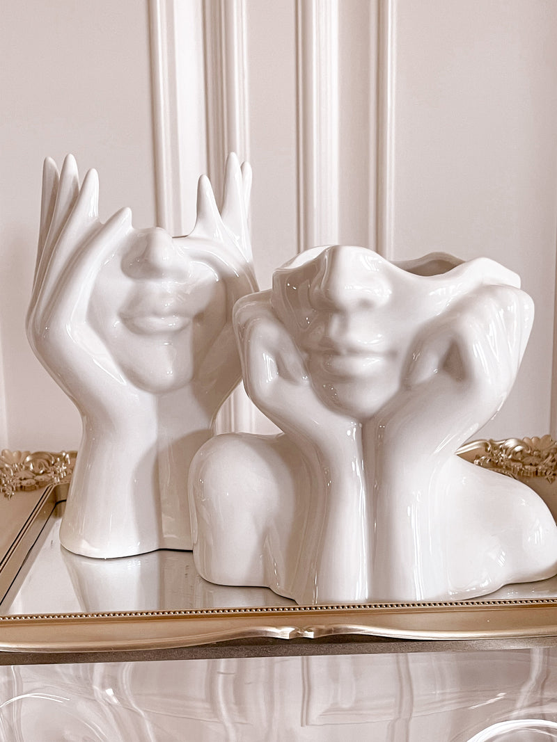 "ELLE" & Angelica Duo de Vases en Céramique