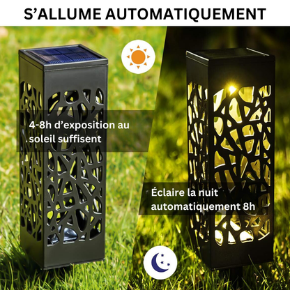 Lanternes solaires à planter