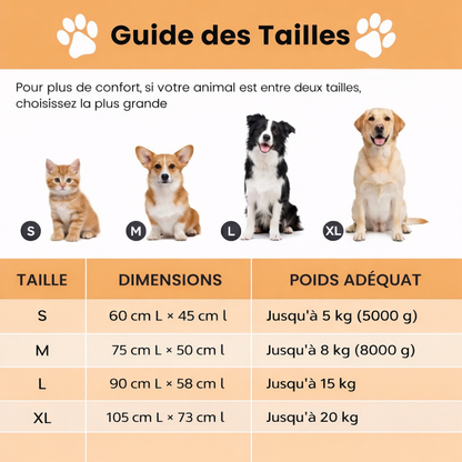 Tapis chauffant auto-thermique pour chien et chat