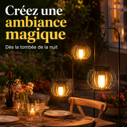 Lanterne solaire décorative – créez une ambiance chaleureuse au jardin