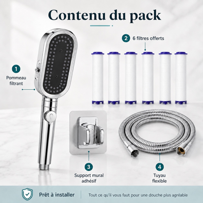 Douche filtrante haute pression
