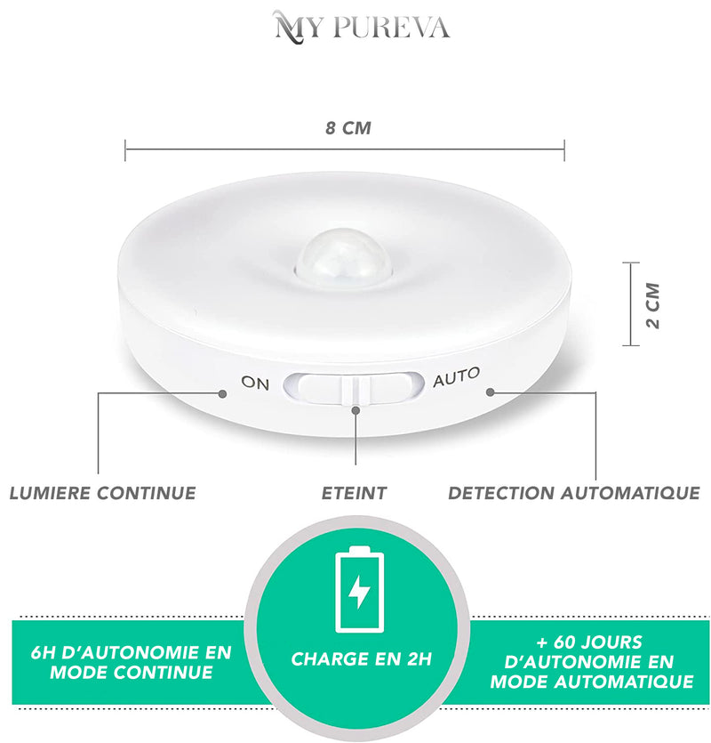 Veilleuse LED Intelligente sans fil (Lot de 2) – Maison-Génie