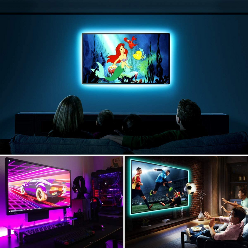 Generic Ruban LED Multicolore Avec Télécommande - TV - Cuisine