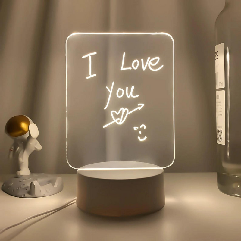Lampe LED à message personnalisé